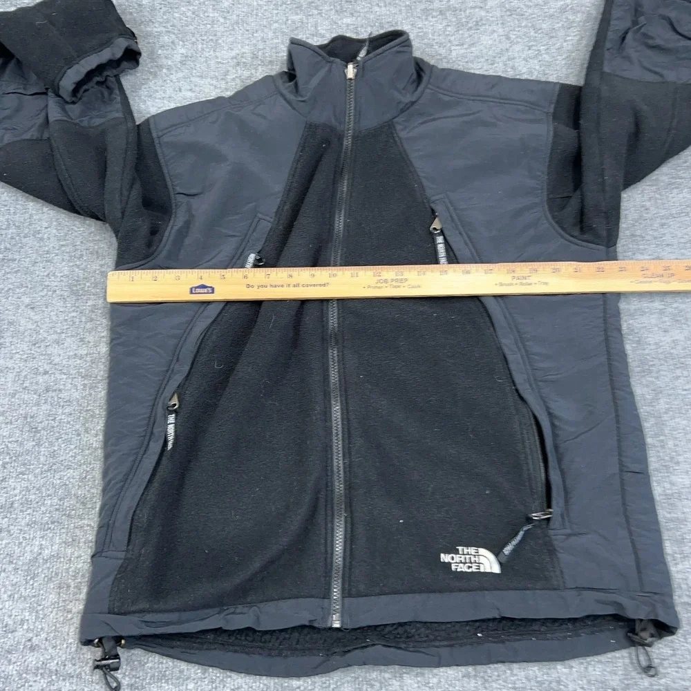 VTG The North Face Jacket Mens Medium Black‎ Fleece Ski Outdoor Pockets Full Zip